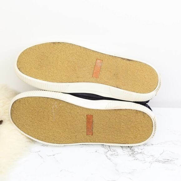 Vince Kewolna Mid-Top Navy Blue Suede Leather Pull On Sneakers Size 9 Men's - Picture 6 of 6